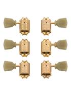 Gibson Deluxe Green Key Tuner Set Vintage Gold