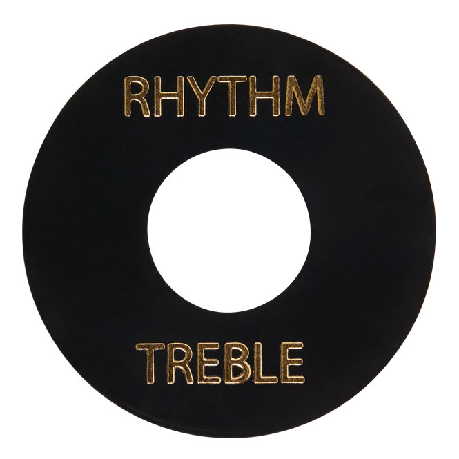 Gibson Toggle Switch Washer (Black, Gold Imprint) 