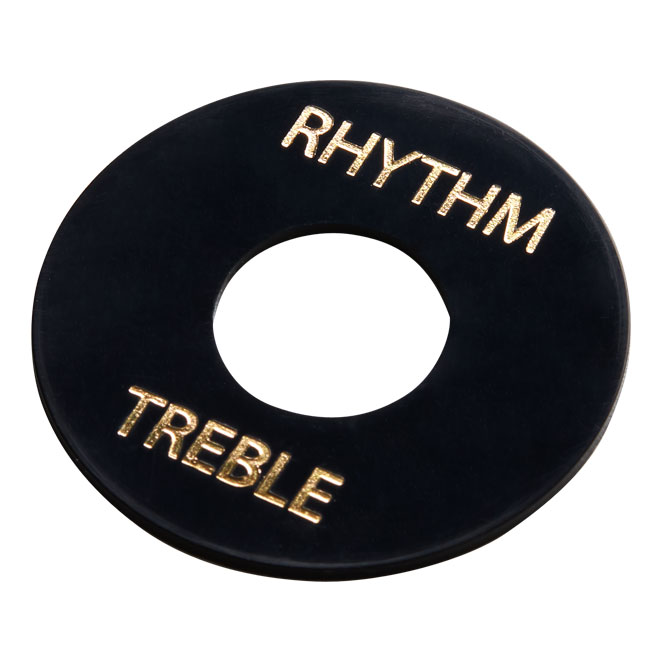 Gibson Toggle Switch Washer (Black, Gold Imprint) 