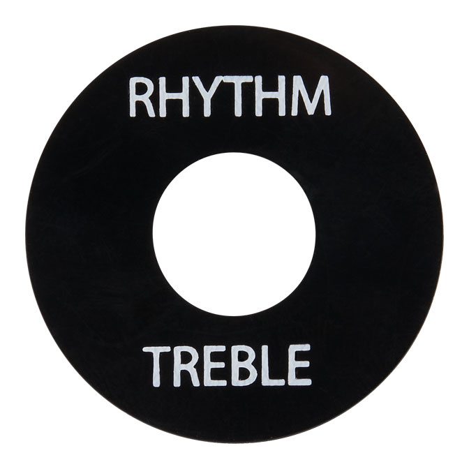 Gibson Toggle Switch Washer (Black, White Imprint) 