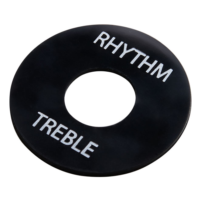 Gibson Toggle Switch Washer (Black, White Imprint) 