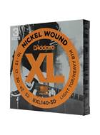 D'Addario EXL140-3D Nickel Wound Electric Guitar Strings, Light Top/Heavy Bottom, 10-52, 3 Sets