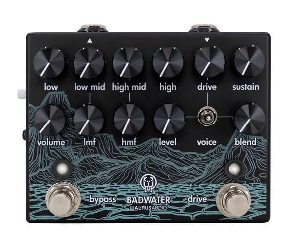 Walrus Audio Badwater Bass Preamp/D.I./EQ/Overdrive/Optical Compression Pedal