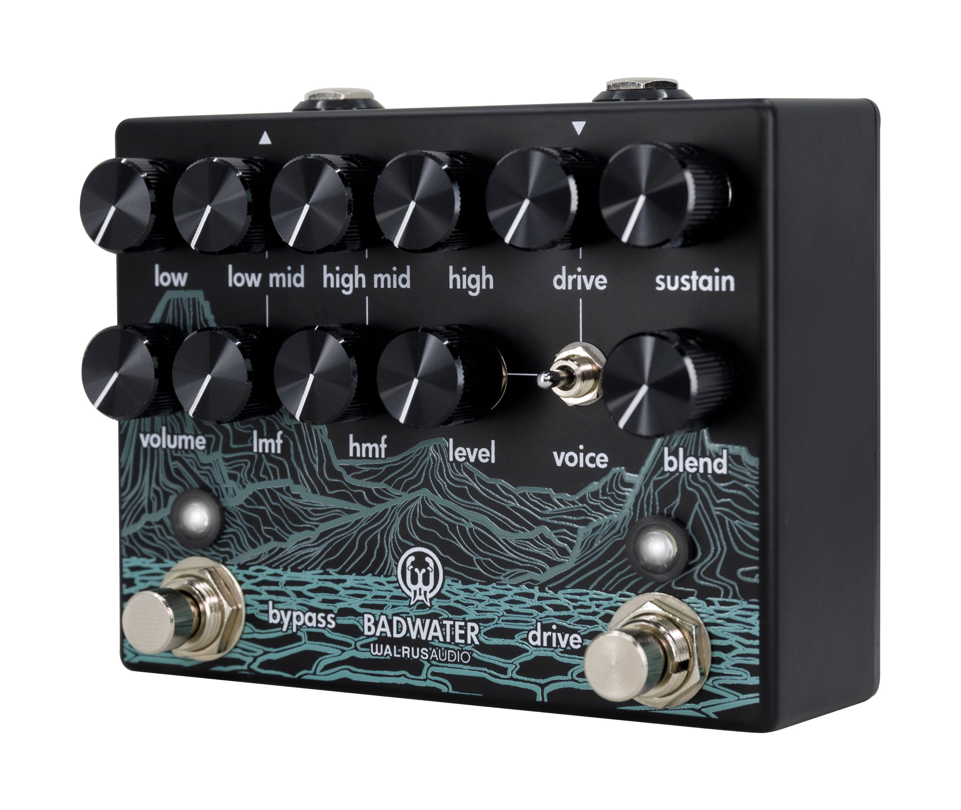 ベース Warlus Audio Badwater Bass Preamp Walrus Audio Badwater Bass Preamp/D.I./EQ/Overdrive/Optical