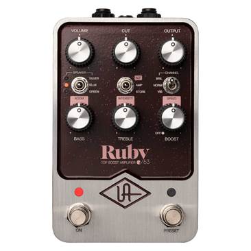 Universal Audio Ruby '63 Top Boost Amplifier Emulation Pedal (Ex-Demo) #22202049002186