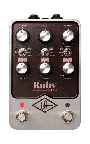 Universal Audio UAFX Ruby '63 Top Boost Amplifier Emulation Pedal