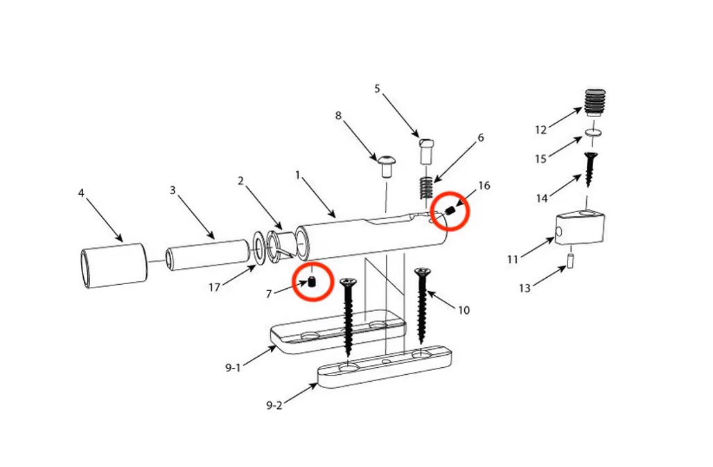 Strandberg Saddle Locking Screw M2x3 (10pcs) 