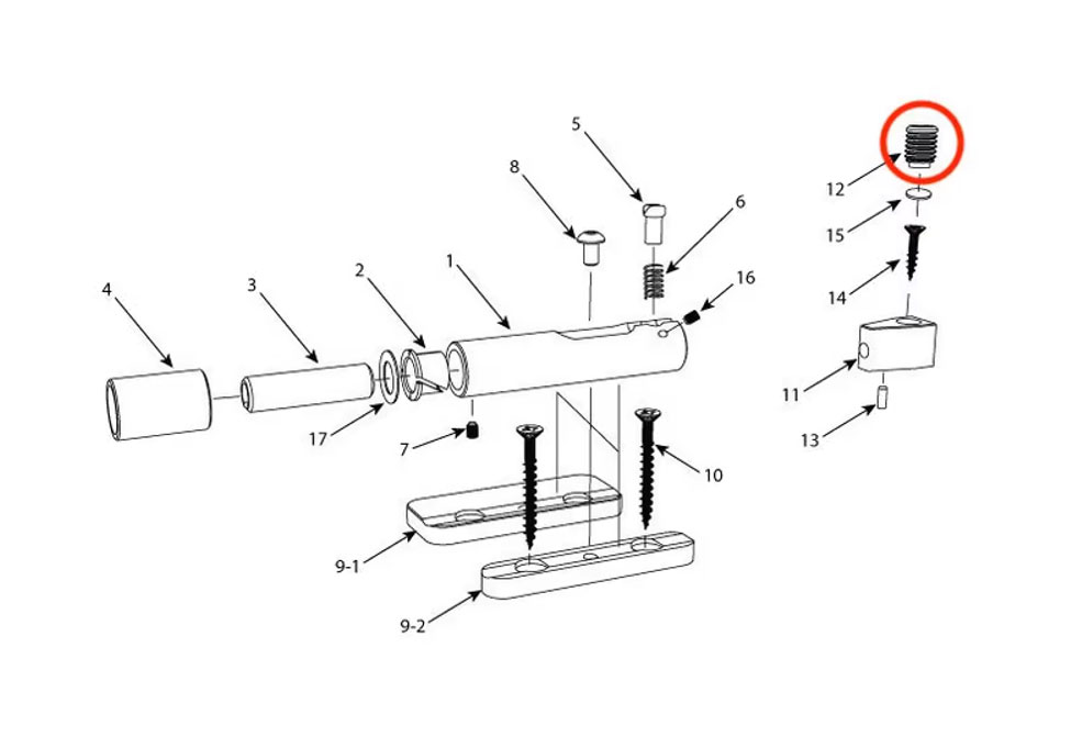 Strandberg String Lock Locking Screw M6x8 (10pcs) 
