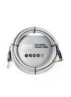MXR 12ft Woven Silver Instrument Cable Right Angle to Straight