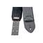 Right On Straps Leathercraft Vintage Black Guitar Strap Front View