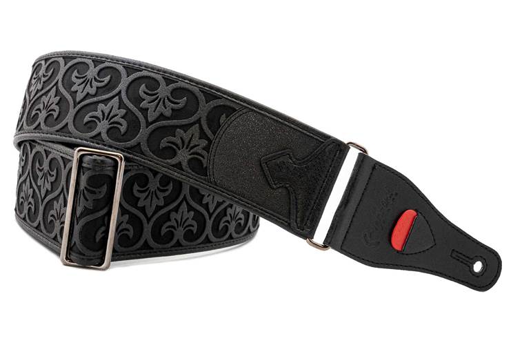 Right On Straps Talisman Deluxe Black Vegan Guitar Strap Right On Straps Talisman Deluxe Black Vegan Guitar Strap
