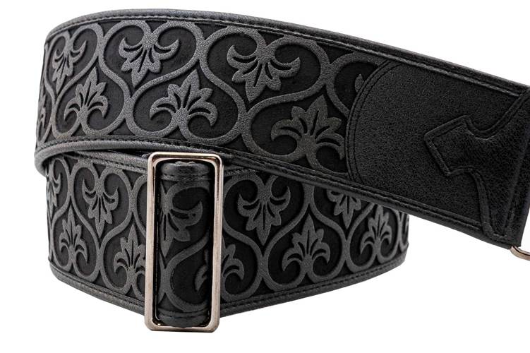 Right On Straps Talisman Deluxe Black Vegan Guitar Strap Right On Straps Talisman Deluxe Black Vegan Guitar Strap