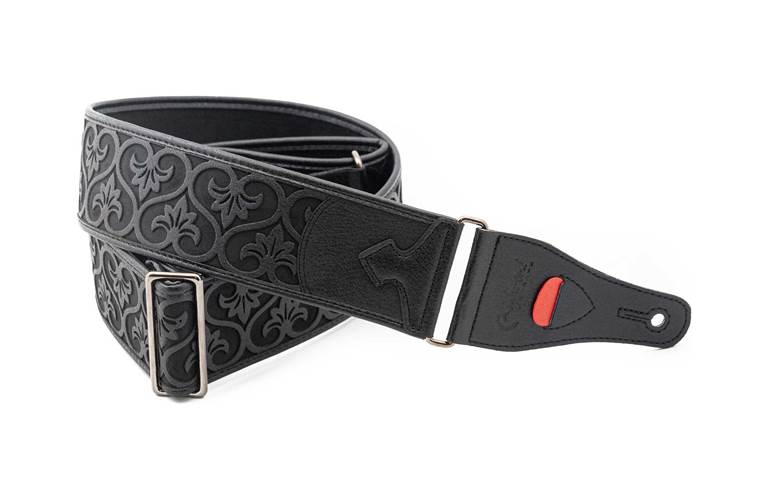 Right On Straps Talisman Deluxe Black Vegan Guitar Strap Right On Straps Talisman Deluxe Black Vegan Guitar Strap