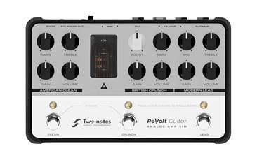 Two Notes ReVolt Guitar Analog Amp Simulator Preamp Pedal