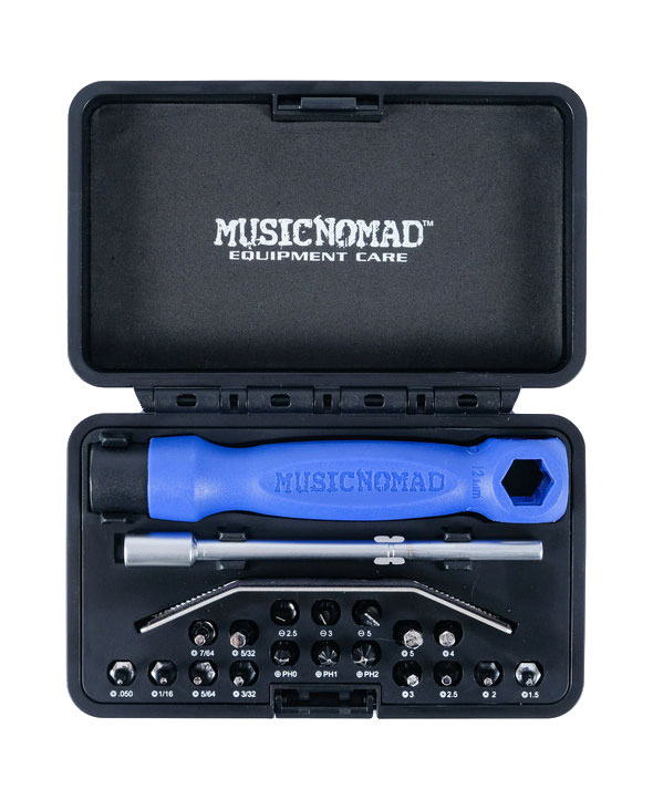 MusicNomad Premium Guitar Tech Screwdriver And Wrench Set 