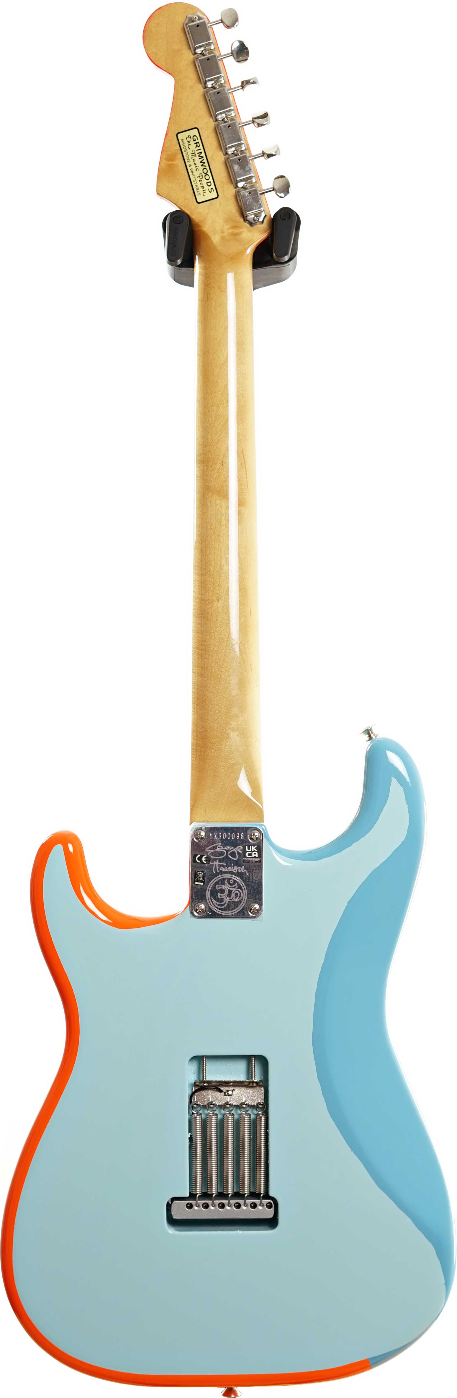 Fender George Harrison Rocky Stratocaster Hand Painted Rocky Artwork Over Sonic Blue Rosewood Fingerboard 