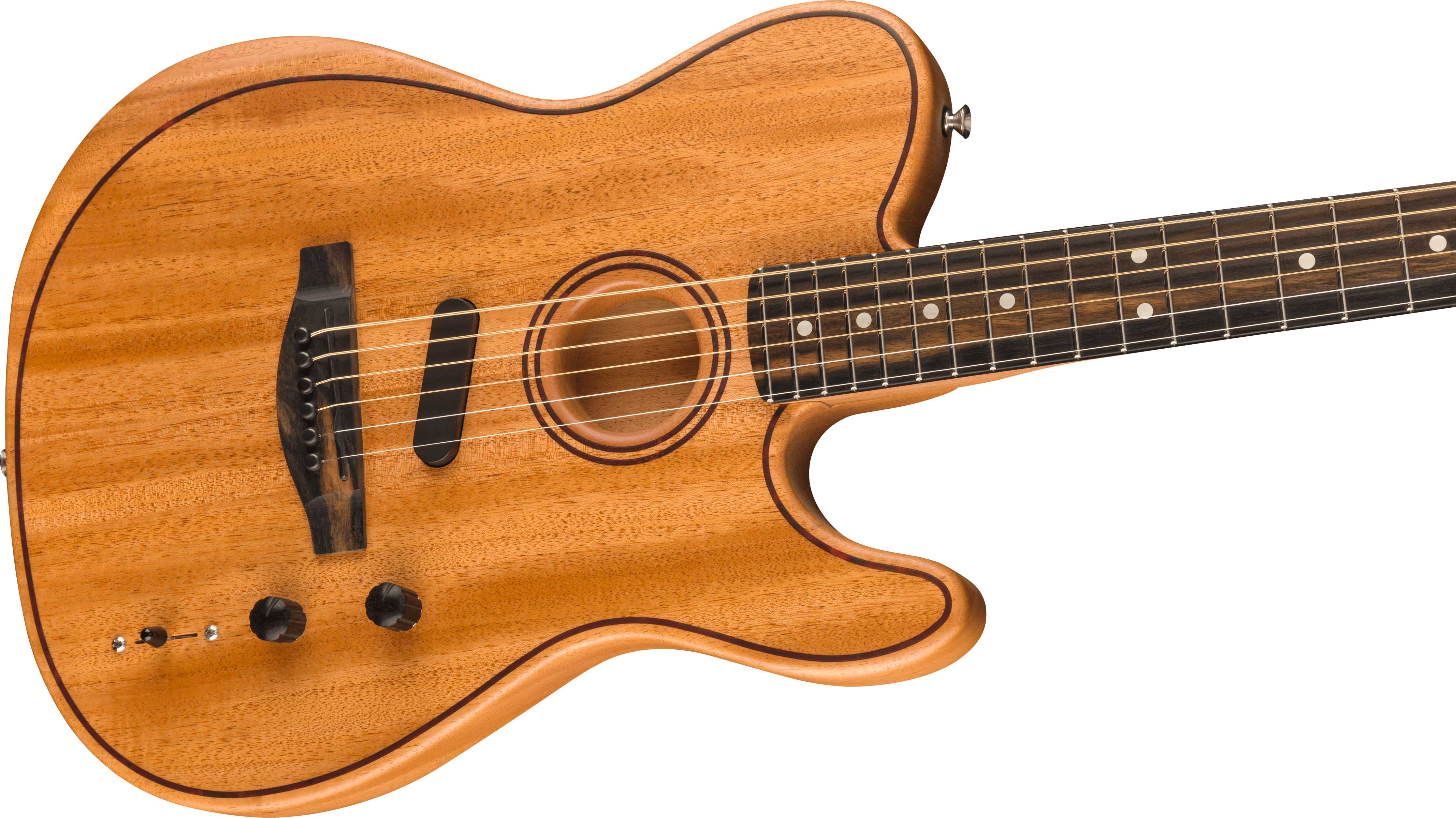 Fender American Acoustasonic Telecaster All-Mahogany Ebony Natural