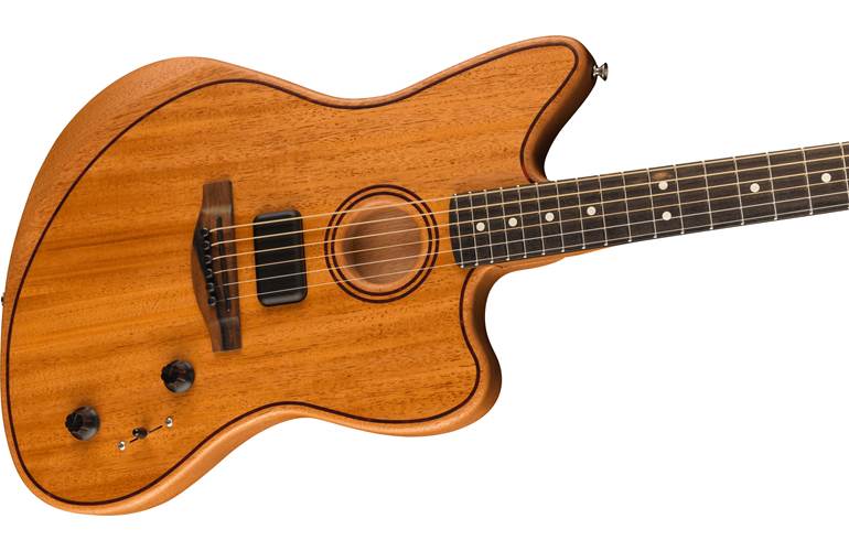 Fender American Acoustasonic Jazzmaster All-Mahogany Ebony Fingerboard Natural Fender American Acoustasonic Jazzmaster All-Mahogany Ebony Fingerboard Natural