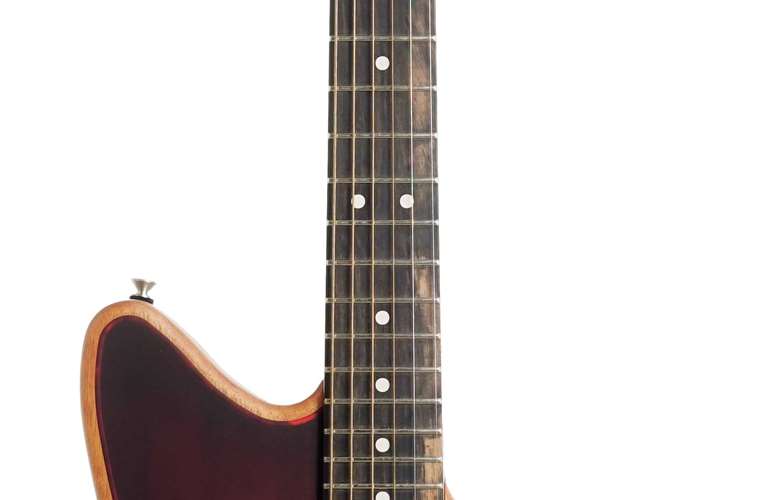 Fender American Acoustasonic Jazzmaster All-Mahogany Ebony Fingerboard Bourbon Burst (Nearly New) #US230155A Fender American Acoustasonic Jazzmaster All-Mahogany Ebony Fingerboard Bourbon Burst (Nearly New) #US230155A