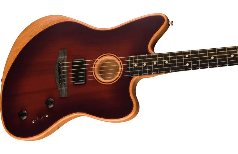 Fender American Acoustasonic Jazzmaster All-Mahogany Ebony Fingerboard Bourbon Burst Fender American Acoustasonic Jazzmaster All-Mahogany Ebony Fingerboard Bourbon Burst