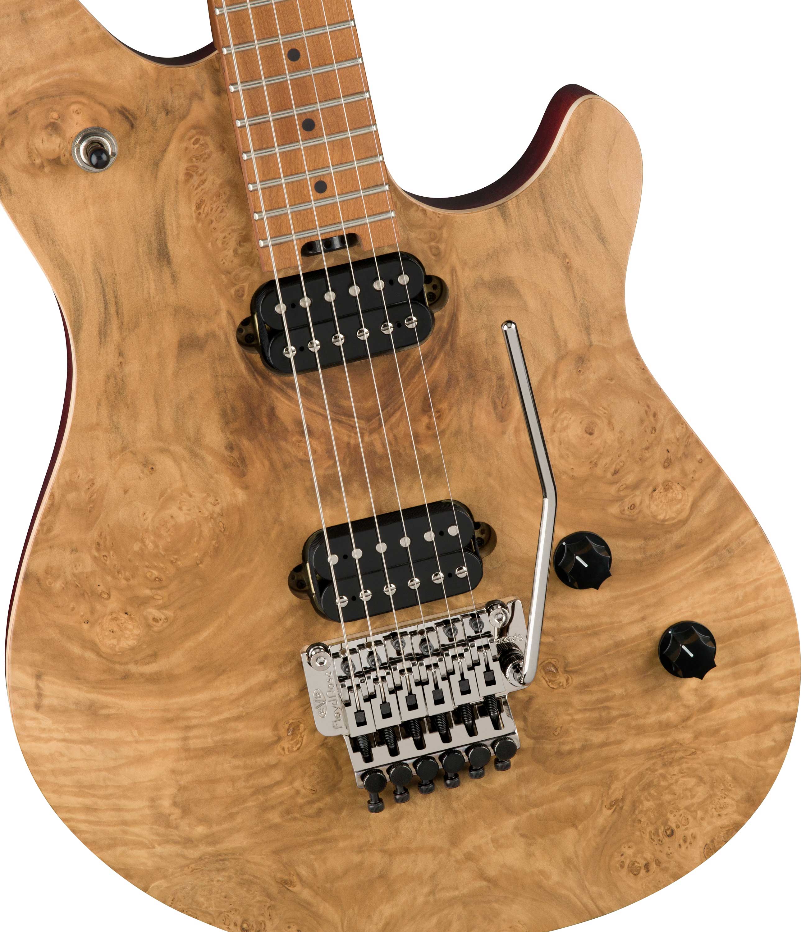 EVH Wolfgang WG Standard Exotic Laurel Burl Baked Maple Fingerboard Natural