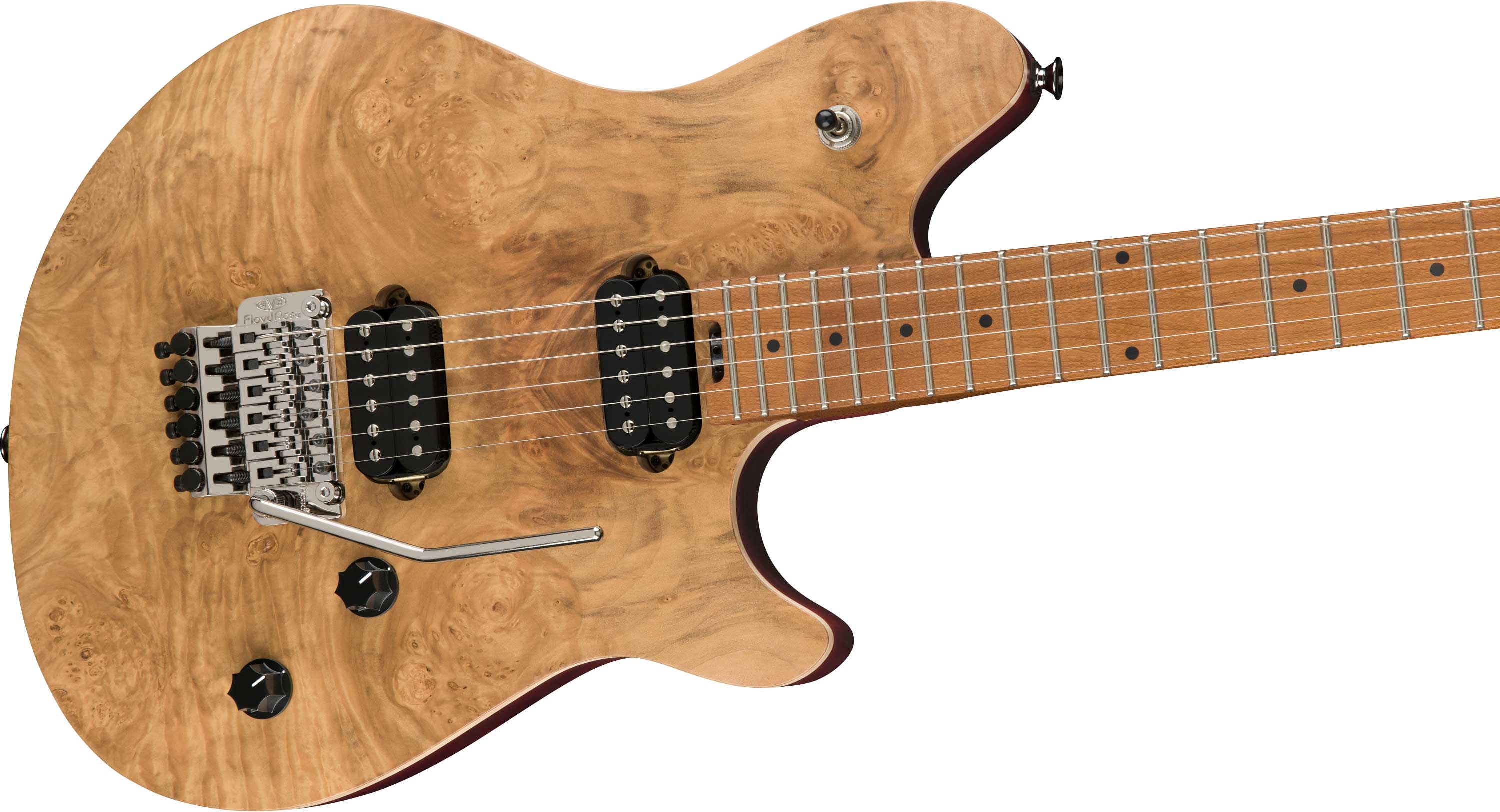 EVH Wolfgang WG Standard Exotic Laurel Burl Baked Maple Fingerboard Natural