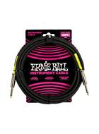 Ernie Ball 15ft PVC Straight Straight Black