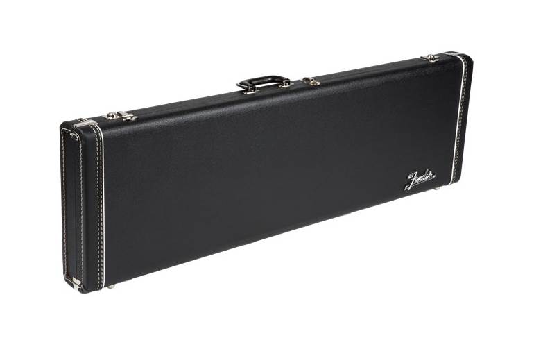 Fender G&G Deluxe Jazz Bass Hardshell Case Black with Orange Plush Interior and Fender Amp Logo