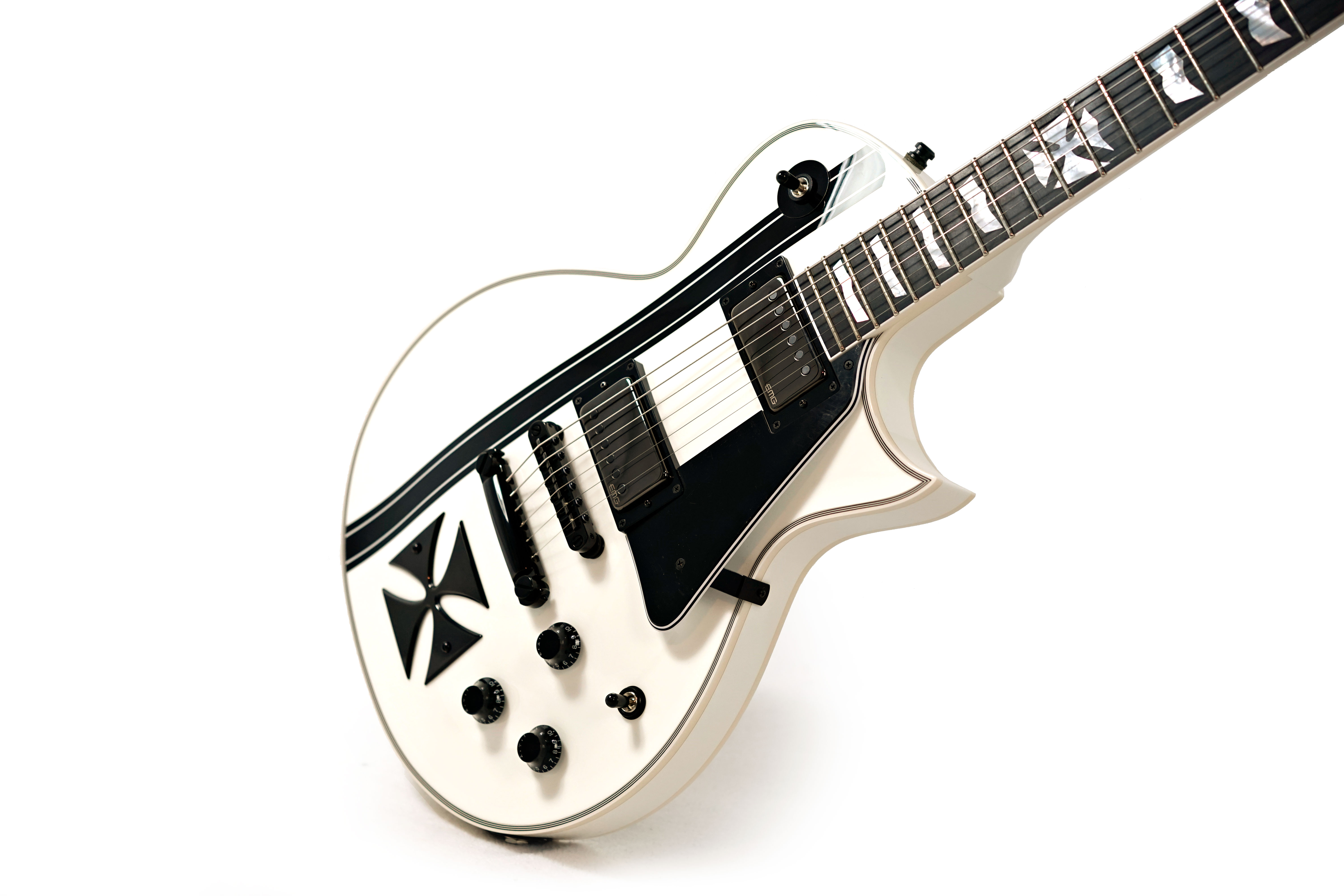 ESP James Hetfield Iron Cross Snow White #E7161222