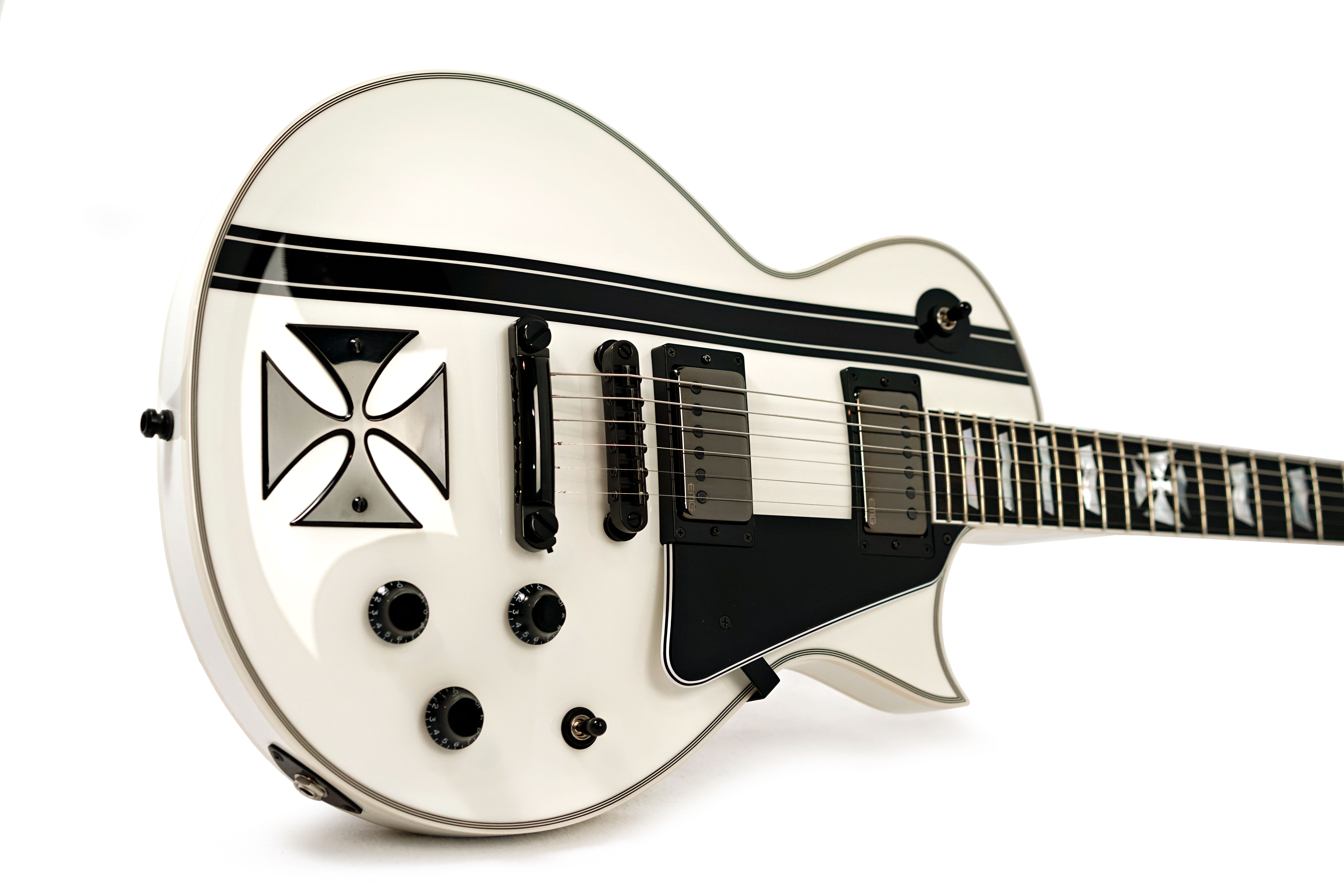 ESP James Hetfield Iron Cross Snow White #E7161222
