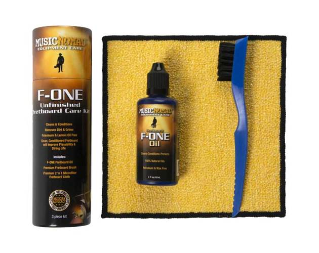 MusicNomad F-ONE Unfinished Fretboard Care Kit - Oil, Brush, Cloth MusicNomad F-ONE Unfinished Fretboard Care Kit - Oil, Brush, Cloth