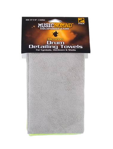 MusicNomad Edgeless Microfiber Drum Detailing Towels - 2 Pack MusicNomad Edgeless Microfiber Drum Detailing Towels - 2 Pack
