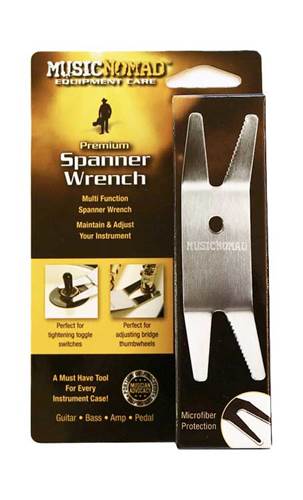 MusicNomad Premium Spanner Wrench with Microfiber Suede Backing