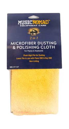 MusicNomad Microfiber Dusting & Microfiber Polishing Cloth for Pianos & Keyboards MusicNomad Microfiber Dusting & Microfiber Polishing Cloth for Pianos & Keyboards