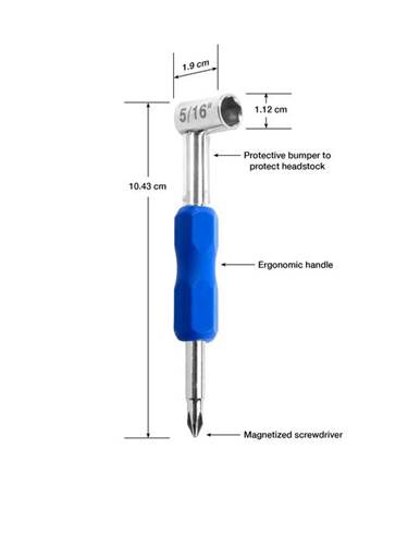 MusicNomad Premium Truss Rod Wrench - 5/16 inch MusicNomad Premium Truss Rod Wrench - 5/16 inch