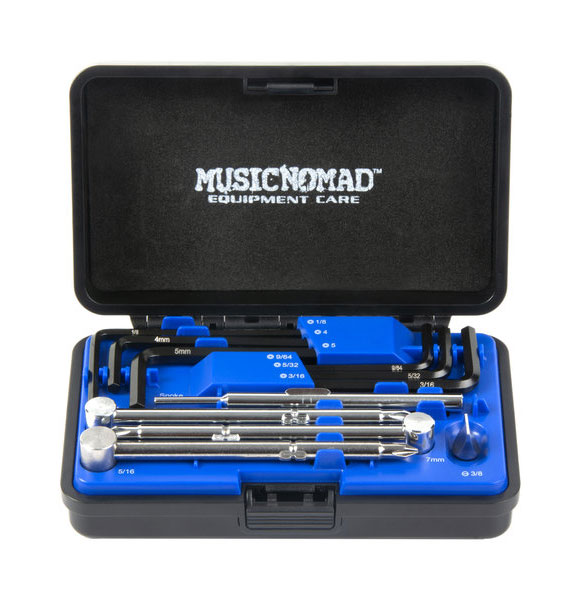 MusicNomad Premium Guitar Tech Truss Rod Wrench Set - 11 pcs