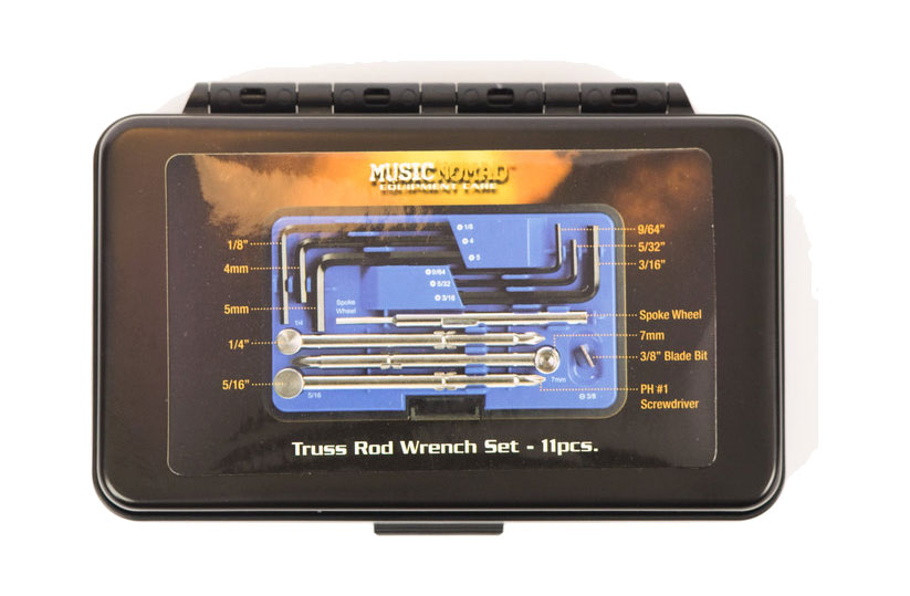 MusicNomad Premium Guitar Tech Truss Rod Wrench Set - 11 pcs