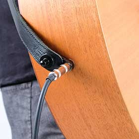 MusicNomad Acousti-Lok strap lock for standard jack 3/8 inch x 32