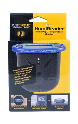 MusicNomad The HumiReader - Humidity & Temperature Monitor - 3 in 1
