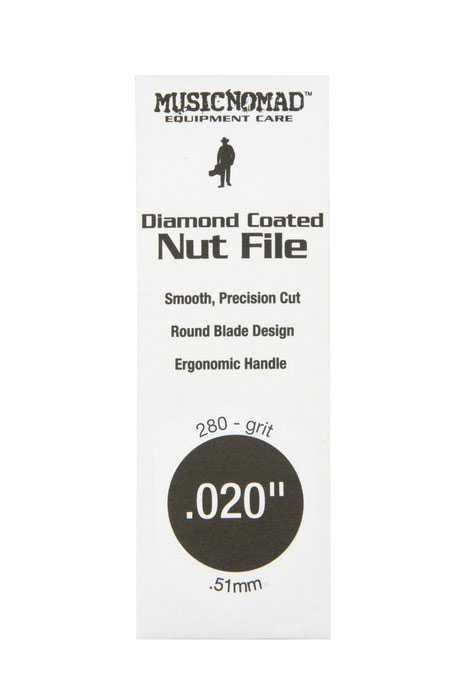 MusicNomad Diamond Coated Nut File - .020 inch