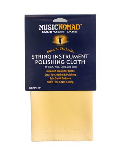 MusicNomad String Instrument Microfiber Polishing Cloth for Violin, Viola, Cello & Bass