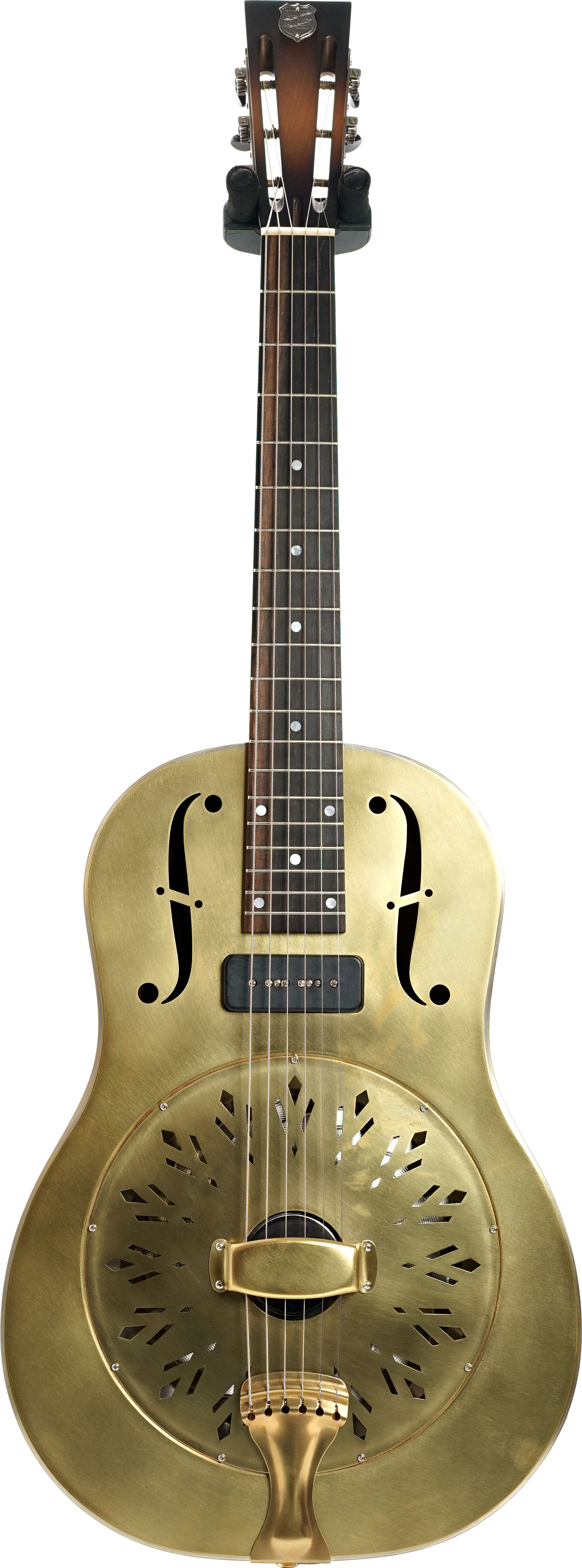 National Reso-Phonic Raw 12 Fret Brass With Lollar P90 (Ex-Demo) #265159