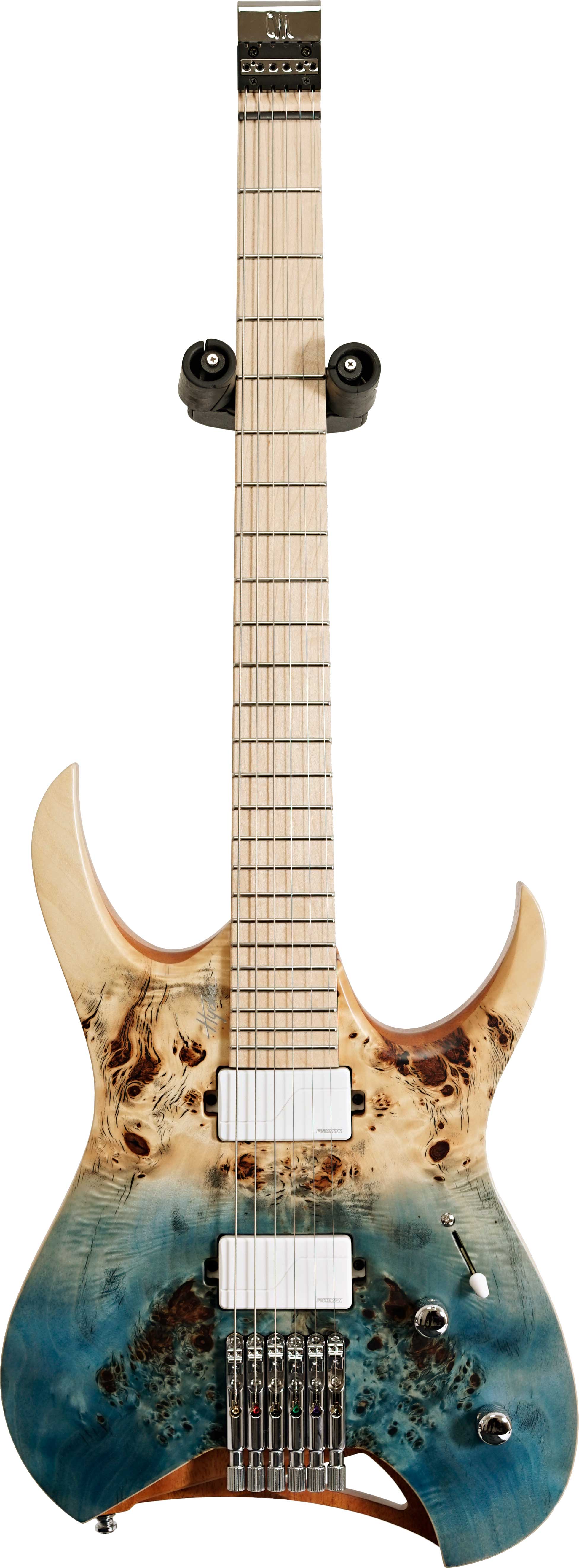 Mayones Hydra Elite 6 Eye Poplar Aquamarine Horizon Satine