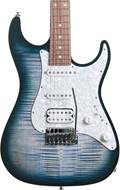 Suhr Standard Plus Faded Trans Whale Blue Burst Roasted Maple Neck with Pau Ferro Fingerboard #85674