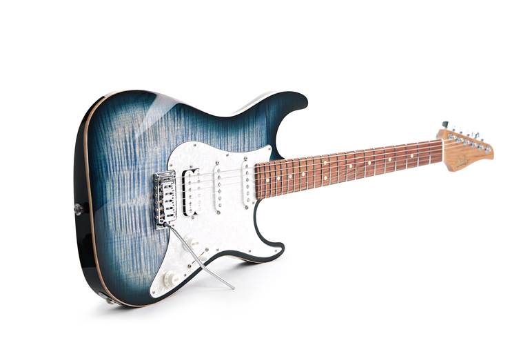 Suhr Standard Plus Faded Trans Whale Blue Burst Roasted Maple Neck with Pau Ferro Fingerboard #85674 Suhr Standard Plus Faded Trans Whale Blue Burst Roasted Maple Neck with Pau Ferro Fingerboard #85674