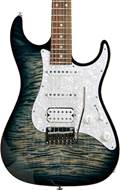 Suhr Standard Plus Faded Trans Whale Blue Burst Roasted Maple Neck with Pau Ferro Fingerboard #69402