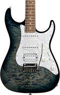 Suhr Standard Plus Faded Trans Whale Blue Burst Roasted Maple Neck with Pau Ferro Fingerboard #69401