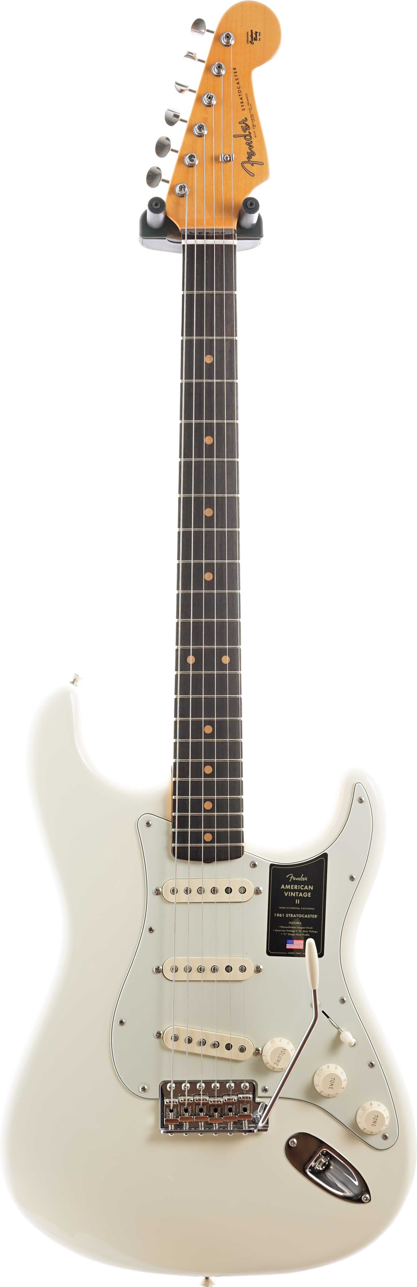 Fender American Vintage II 1961 Stratocaster Rosewood Fingerboard Olympic White #v2447668