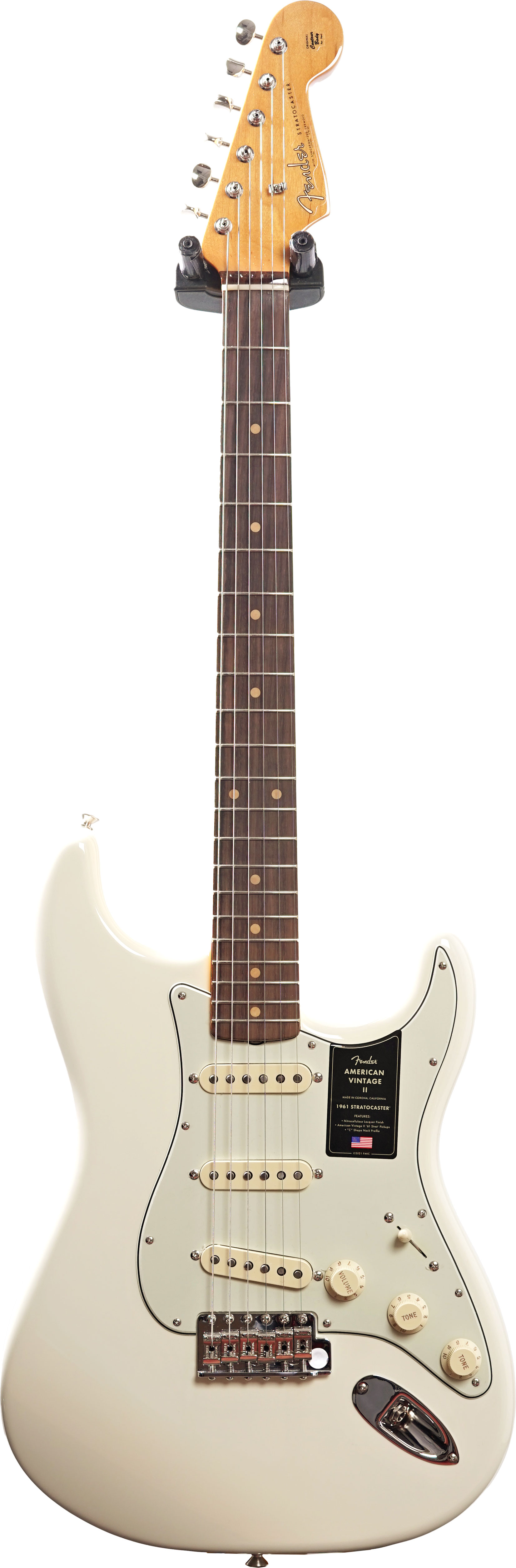 Fender American Vintage II 61 Stratocaster Rosewood Fingerboard Olympic White #V2557792