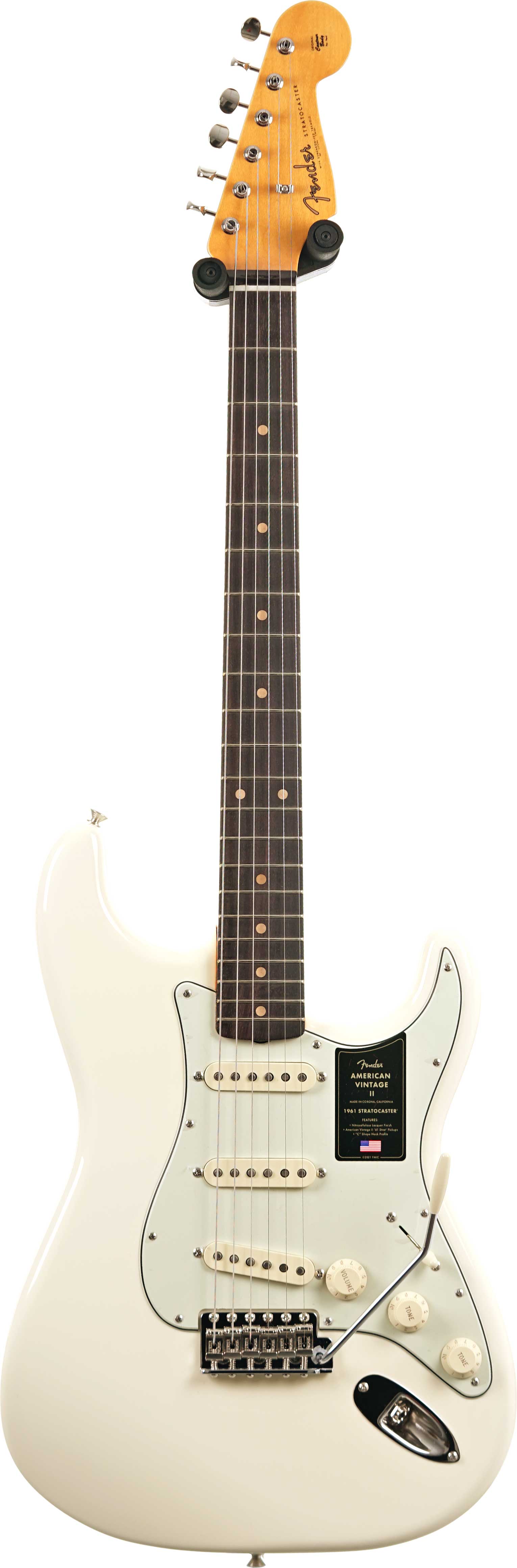 Fender American Vintage II 1961 Stratocaster Rosewood Fingerboard Olympic White (Nearly New) #V2562054